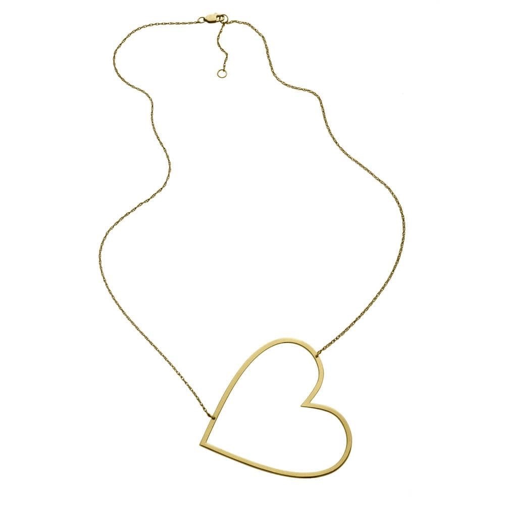 COPY - Jennifer Zeuner Marissa Large Open Heart Necklace